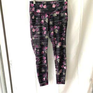 NEOT Zeros legging stretch pants curvy flowers SZ S